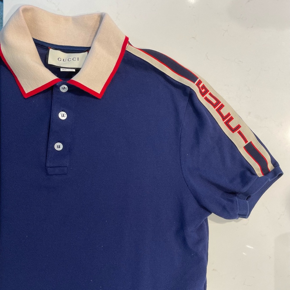 GUCCI NAVY POLO